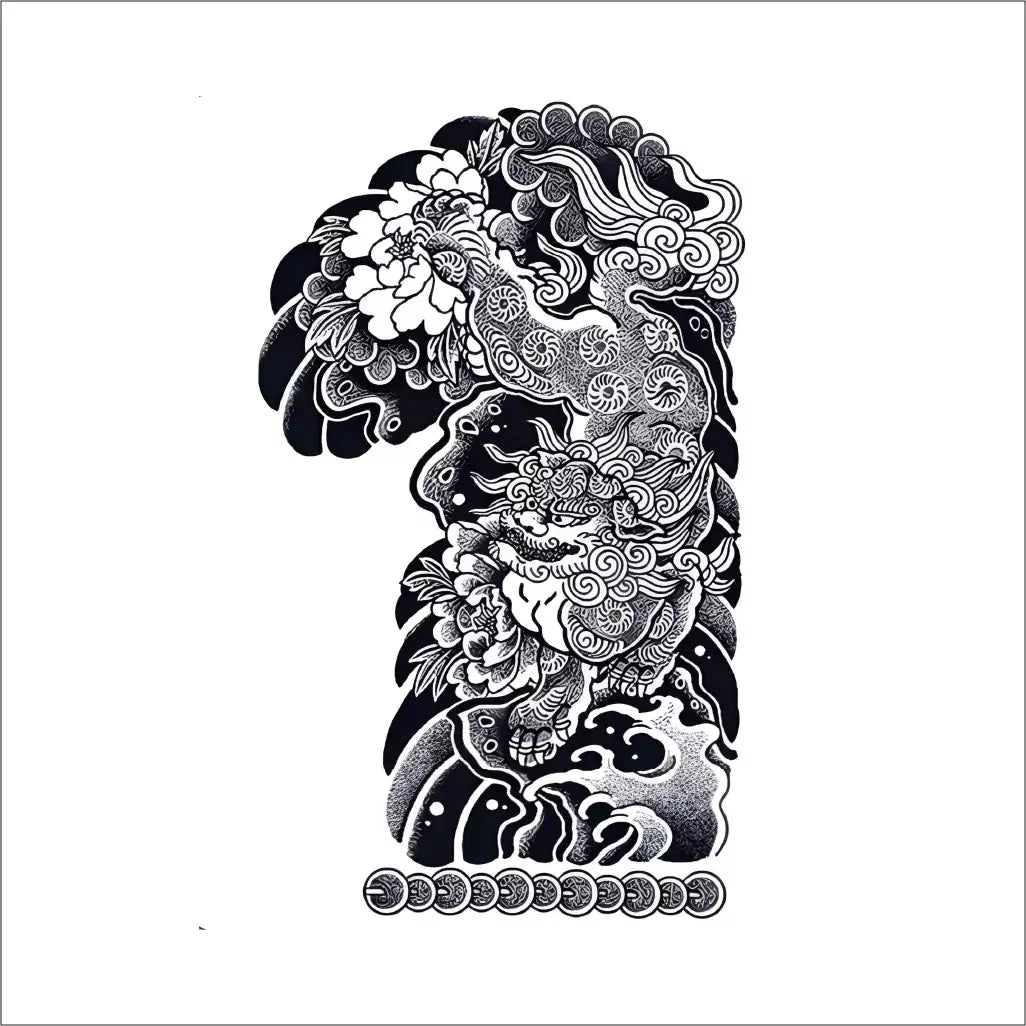 JAPANESE DRAGON (FULL) - Stay Tatt | Temporary Tattoos 